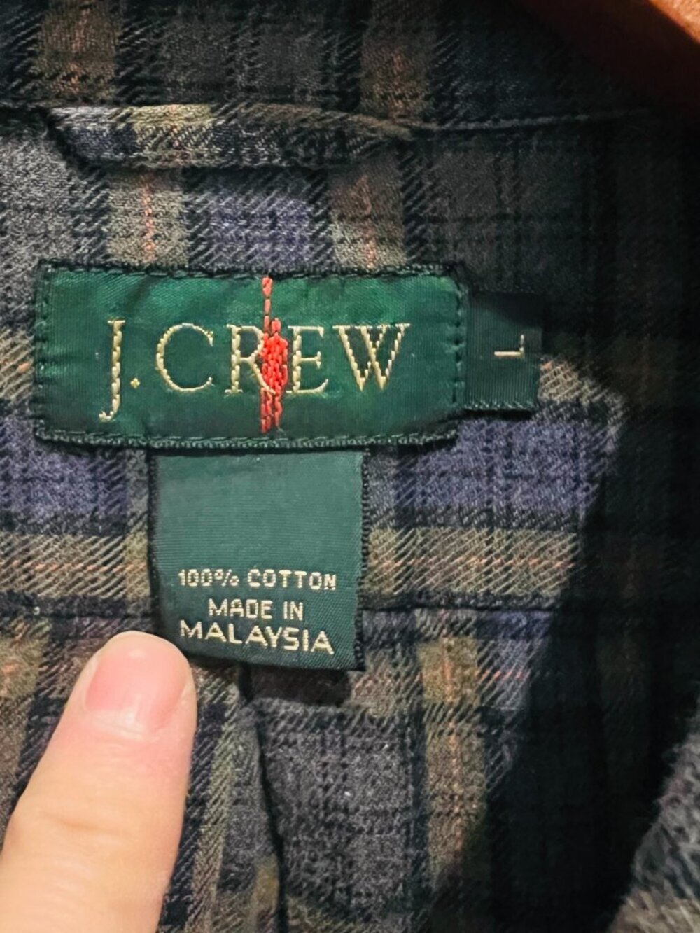 Vintage 90's JCrew Shirt men's size Large - Picture 5 of 16